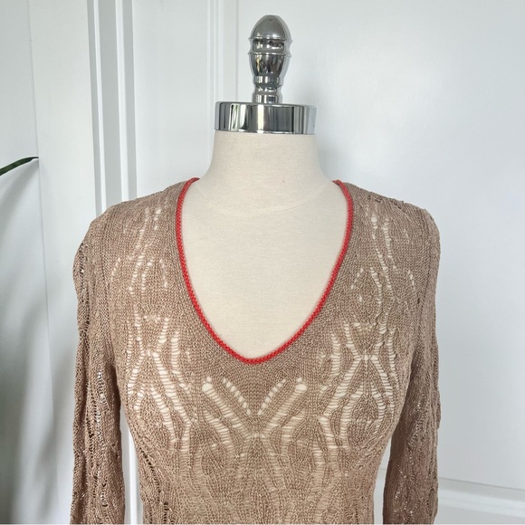 Nic+Zoe Linen Open Knit Top - Picture 2 of 7